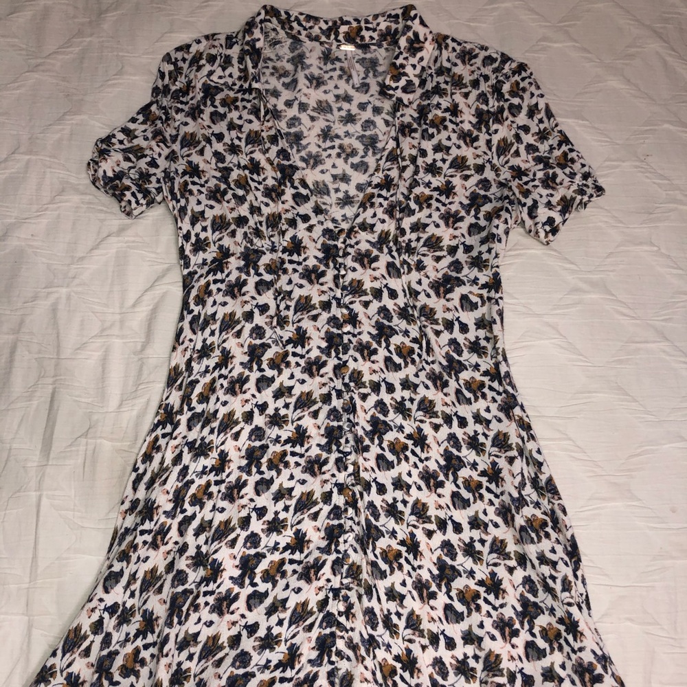 Knee length floral dress
